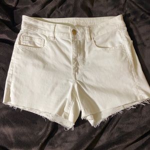 White American eagle jean shorts